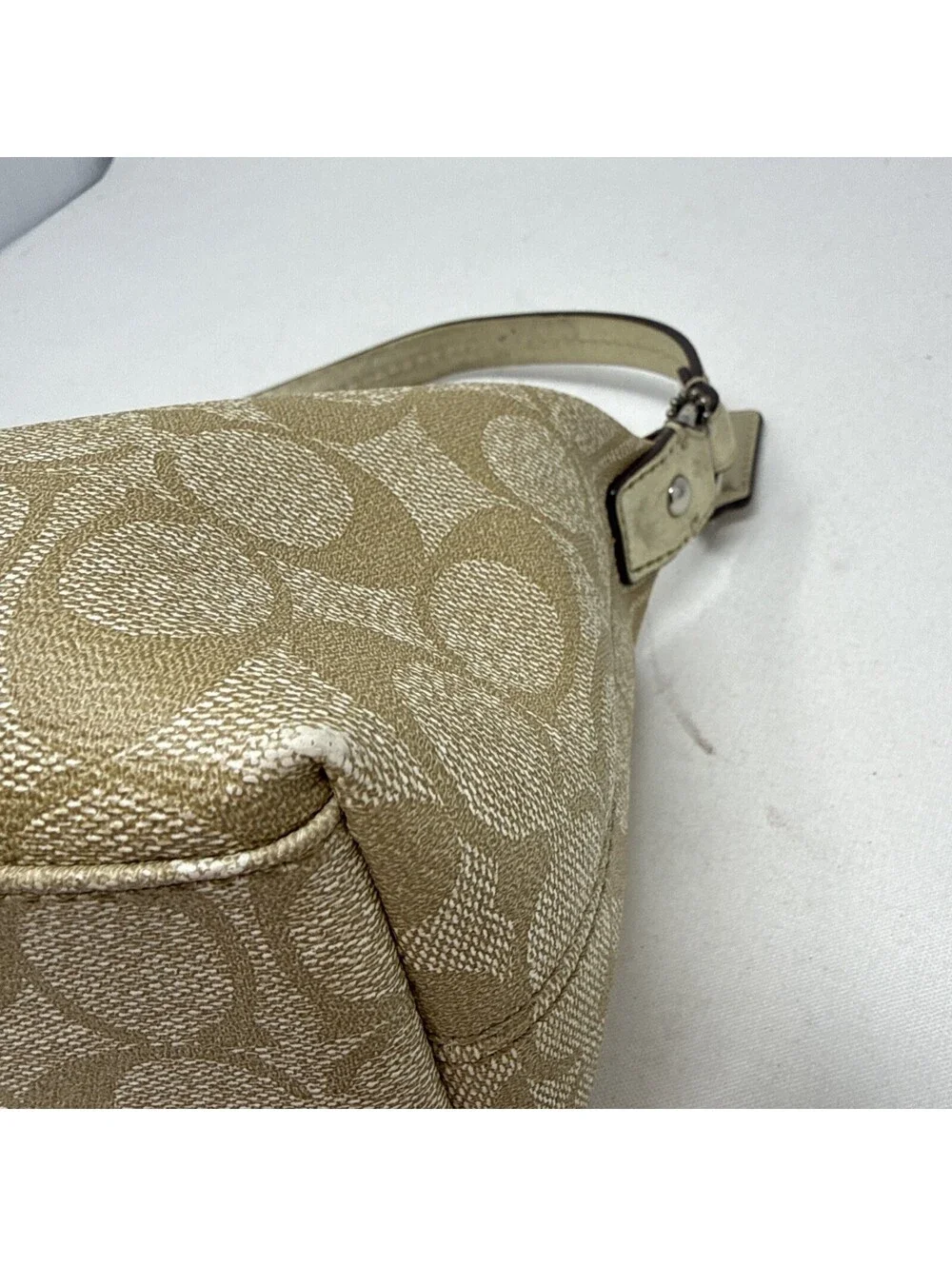 Coach Signature Stripe Demi Bag Small